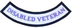 Disabled Veteran Purple Rocker Patch