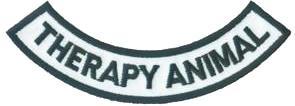 Therapy Animal Rocker Patch